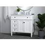 3_Elegant Lighting 36" Wide Single Sink White Marble Bathroom Vanity more views