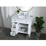 4_Elegant Lighting 36" Wide Single Sink White Marble Bathroom Vanity more views