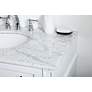 5_Elegant Lighting 36" Wide Single Sink White Marble Bathroom Vanity more views