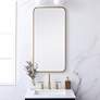 2_Elegant Lighting 36" x 18" Modern Rectangular Brass Wall Mirror