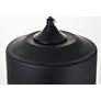 Elegant Lighting Ashwell 7" WIde Black and Clear Glass Mini Pendant