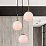 2_Elegant Lighting Baxter 18" Wide Brass Multi-Light Globe Pendant