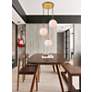 4_Elegant Lighting Baxter 18" Wide Brass Multi-Light Globe Pendant more views