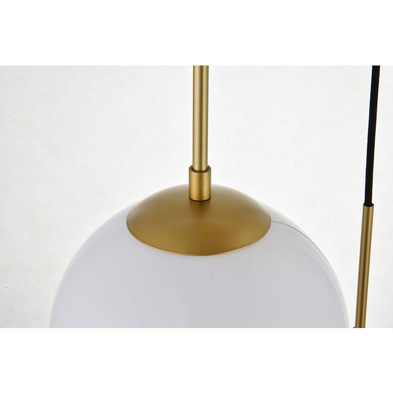 Image 6 Elegant Lighting Baxter 18" Wide Brass Multi-Light Globe Pendant more views