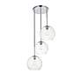 3_Elegant Lighting Baxter 20" Wide Chrome Multi-Light Globe Pendant more views