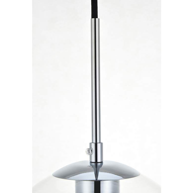 Image 4 Elegant Lighting Baxter 20" Wide Chrome Multi-Light Globe Pendant more views