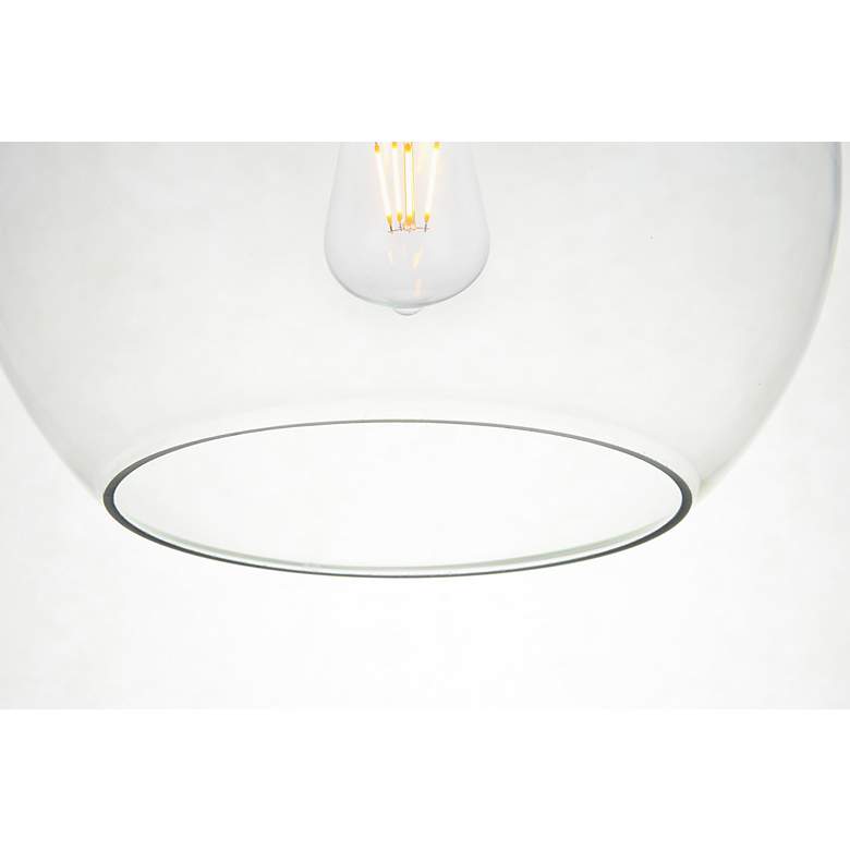 Image 5 Elegant Lighting Baxter 20" Wide Chrome Multi-Light Globe Pendant more views