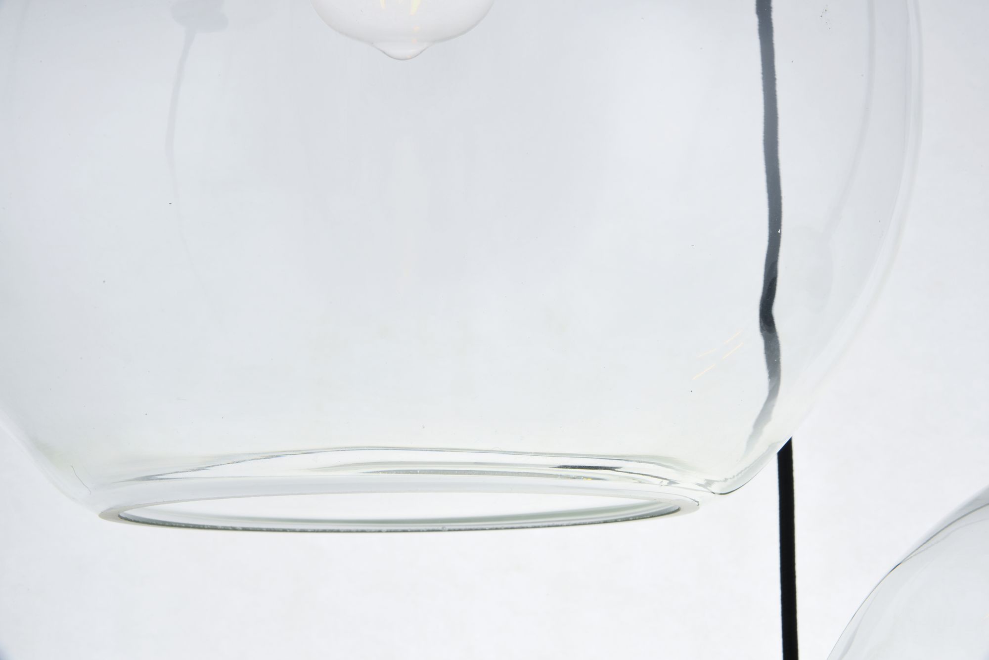 Elegant Lighting Baxter 21" Wide Clear Glass Dome Multi-Light Pendant