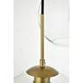 4_Elegant Lighting Baxter 36" 3-Light Brass Clear Glass Linear Pendant more views