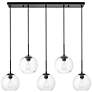 2_Elegant Lighting Baxter 41 3/4" 5-Light Linear Glass Globes Pendant