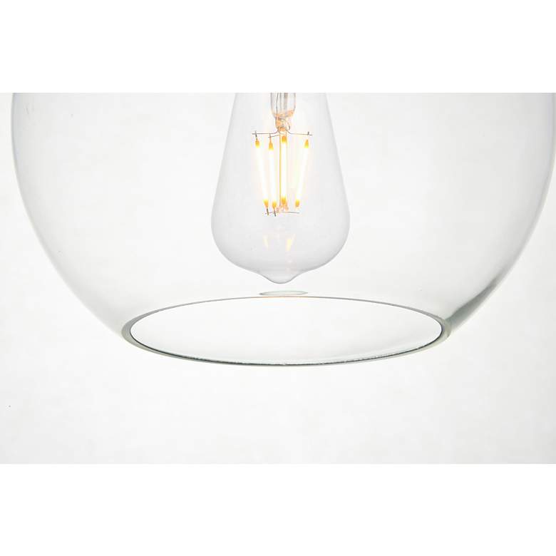 Image 6 Elegant Lighting Baxter 41 3/4" 5-Light Linear Glass Globes Pendant more views