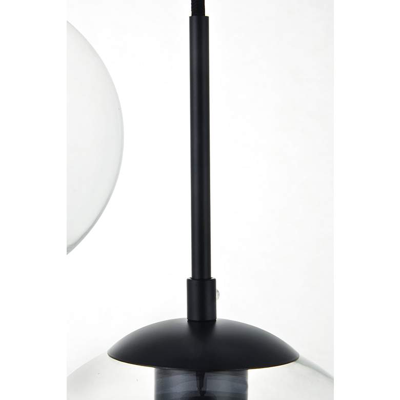 Image 7 Elegant Lighting Baxter 41 3/4" 5-Light Linear Glass Globes Pendant more views