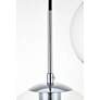 6_Elegant Lighting Baxter 41 3/4" Wide 5-Light Glass and Chrome Pendant more views