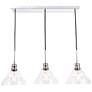 3_Elegant Lighting Clive 34 1/2" Chrome Bubble Glass Multi-Light Pendant