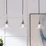 2_Elegant Lighting Clive 34 1/2" Chrome Bubble Glass Multi-Light Pendant