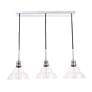 5_Elegant Lighting Clive 34 1/2" Chrome Bubble Glass Multi-Light Pendant more views