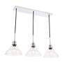 6_Elegant Lighting Clive 34 1/2" Chrome Bubble Glass Multi-Light Pendant more views