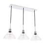 7_Elegant Lighting Clive 34 1/2" Chrome Bubble Glass Multi-Light Pendant more views