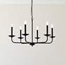 2_Elegant Lighting Cohen 30" Wide Black 6-Light Candelabra Chandelier