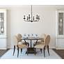 4_Elegant Lighting Cohen 30" Wide Black 6-Light Candelabra Chandelier more views