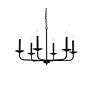 5_Elegant Lighting Cohen 30" Wide Black 6-Light Candelabra Chandelier more views