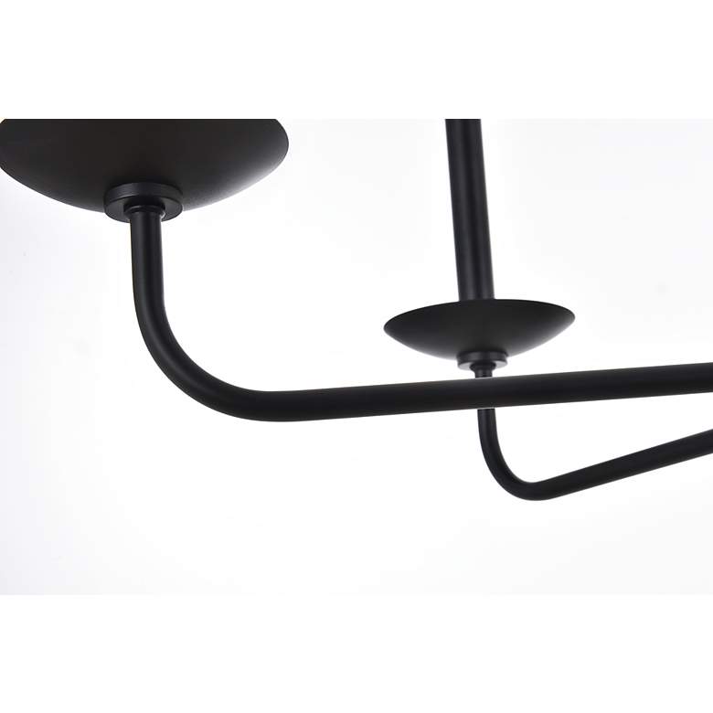 Image 6 Elegant Lighting Cohen 30" Wide Black 6-Light Candelabra Chandelier more views