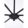 6_Elegant Lighting Cohen 30" Wide Black 6-Light Candelabra Chandelier more views