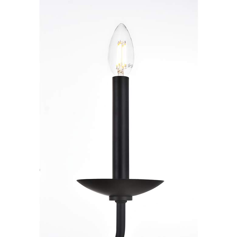 Image 7 Elegant Lighting Cohen 30" Wide Black 6-Light Candelabra Chandelier more views