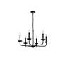 Elegant Lighting Cohen 30" Wide Black 6-Light Candelabra Chandelier in scene