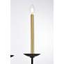 Elegant Lighting Cohen 36" Black and Brass Candelabra Chandelier in scene
