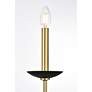 7_Elegant Lighting Cohen 36" Black and Brass Candelabra Chandelier more views