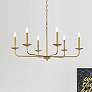 2_Elegant Lighting Cohen 36" Brass Finish Pendant Chandelier