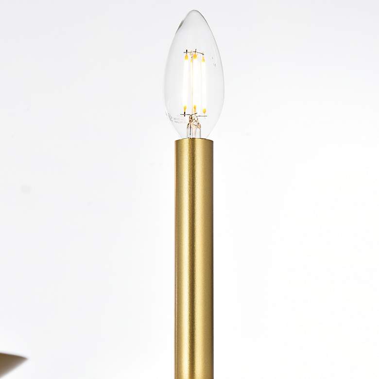 Image 7 Elegant Lighting Cohen 36" Brass Finish Pendant Chandelier more views