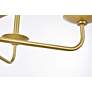 7_Elegant Lighting Cohen 36" Brass Finish Pendant Chandelier more views