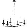3_Elegant Lighting Cohen 36" Wide Black 6-Light Candelabra Chandelier