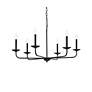 5_Elegant Lighting Cohen 36" Wide Black 6-Light Candelabra Chandelier more views