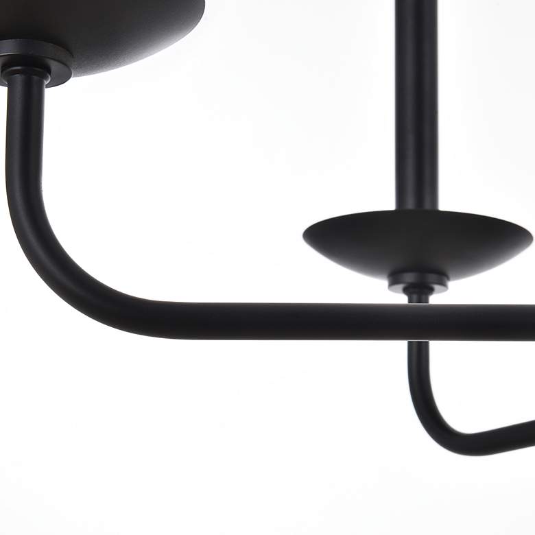 Image 7 Elegant Lighting Cohen 36" Wide Black 6-Light Candelabra Chandelier more views