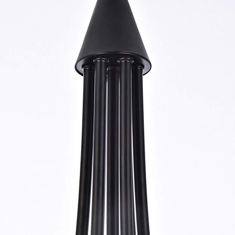 Image 6 Elegant Lighting Cohen 42" Black Finish Candelabra Arm Chandelier more views