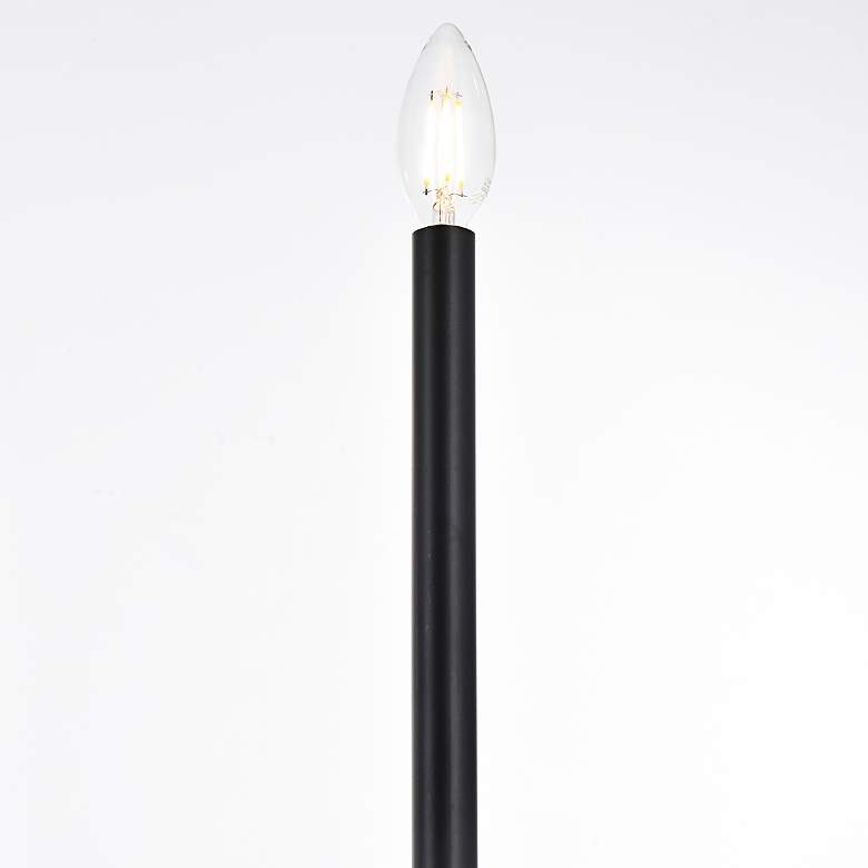 Image 7 Elegant Lighting Cohen 42" Black Finish Candelabra Arm Chandelier more views
