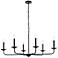 Elegant Lighting Cohen 42" Wide Black 6-Light Chandelier