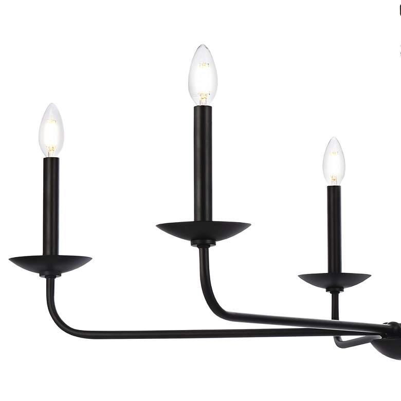 Image 4 Elegant Lighting Cohen 42" Wide Black 6-Light Chandelier more views