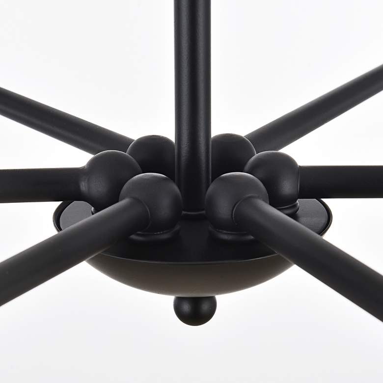 Image 5 Elegant Lighting Cohen 42" Wide Black 6-Light Chandelier more views