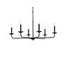 5_Elegant Lighting Cohen 42" Wide Black 6-Light Chandelier more views