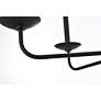 7_Elegant Lighting Cohen 42" Wide Black 6-Light Chandelier more views
