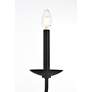 Elegant Lighting Cohen 42" Wide Black 6-Light Chandelier in scene