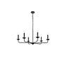 Elegant Lighting Cohen 42" Wide Black 6-Light Chandelier in scene