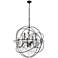 Elegant Lighting Cordelia 43 1/2" Black Crystal 12-Light Chandelier