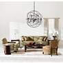 4_Elegant Lighting Cordelia 43 1/2" Black Crystal 12-Light Chandelier more views