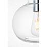 7_Elegant Lighting Destry 18 1/2" Chrome Clear Glass Multi-Light Pendant more views