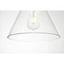 5_Elegant Lighting Destry 8" wide Chrome and Clear Glass Mini-Pendant more views